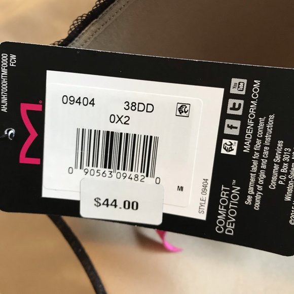 NEW Maidenform Comfort Devotion 38DD Lace Shaping Bra - Picture 4 of 14